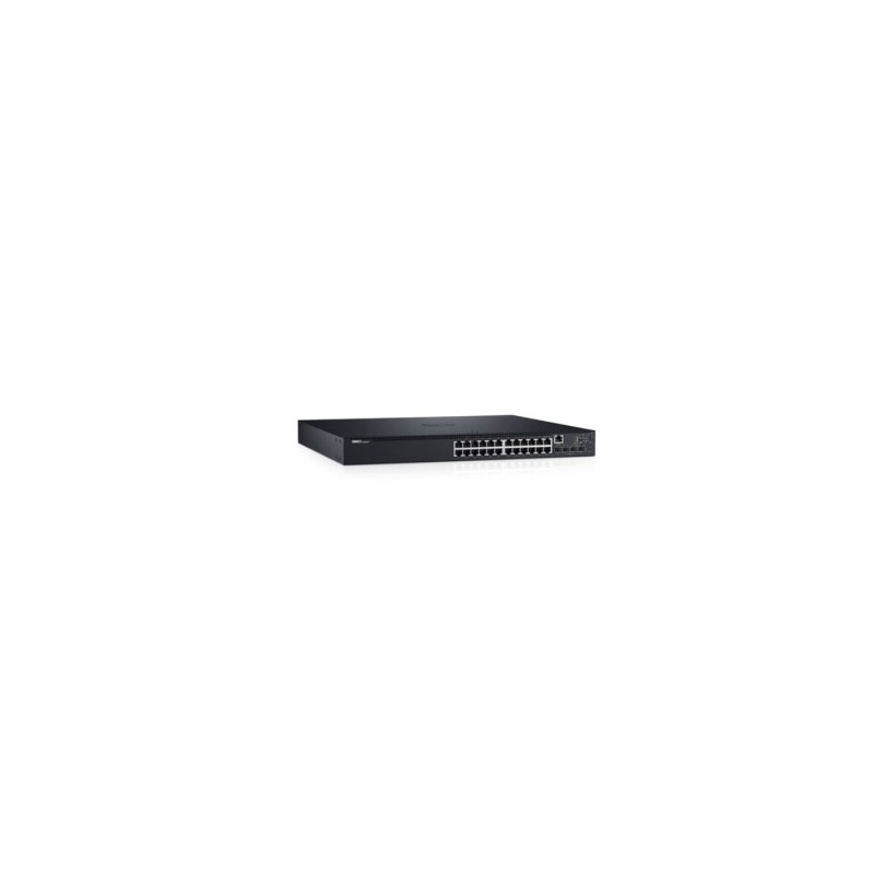 Dell Networking N1524P - Switch 24 ports fixes RJ45 PoE+ 1GbE +4 Ports dédiés SFP+ 10GbE intégrés.