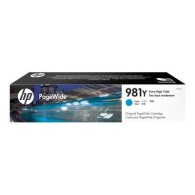 HP 981YC - à rendement extrêmement élevé - cyan - originale - PageWide - cartouche d'encre