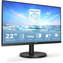 PHILIPS Moniteur 241V8AW 24 Pouce 100Hz IPS Dalle, 4ms GtG, Haut-parleurs, (1920x1080 HDMI 1x 1.4) Blanc