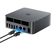 Beelink EQR7 Mini-PC, AMD Ryzen 7 7735U(8C/16T jusqu'à 4,75Ghz), Mini Ordinateur 16GB LPDDR5 500GB M.2 PCIe4.0 SSD, 4K Dual