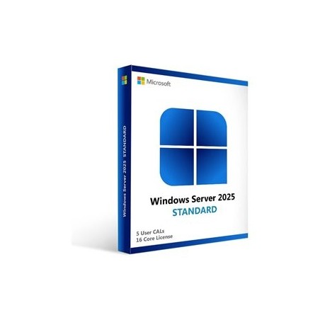 Dell Software : Microsoft Windows Server 2025/2022 - User CALs (Standard ou Datacenter) 5 licences.