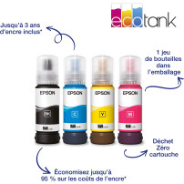 Epson EcoTank ET-2870 Imprimante à Réservoirs D’Encre | Maison & Petit Bureau | Wi-FI | A4 | Imprimer, Copier, Numériser | Écran