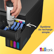 Epson EcoTank ET-2870 Imprimante à Réservoirs D’Encre | Maison & Petit Bureau | Wi-FI | A4 | Imprimer, Copier, Numériser | Écran