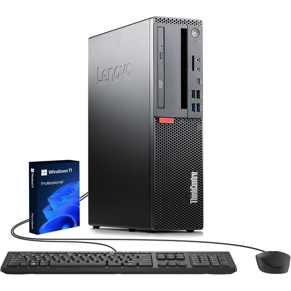 Lenovo ThinkCentre M720s SFF Ordinateur de bureau, Intel Core i5-9400, RAM 8 Go, SSD 512 Go,