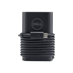 Dell - Adaptateur Type-C CA Dell 65 watts à 3 broches avec cordon d’alimentation (EUR) - Kit client.