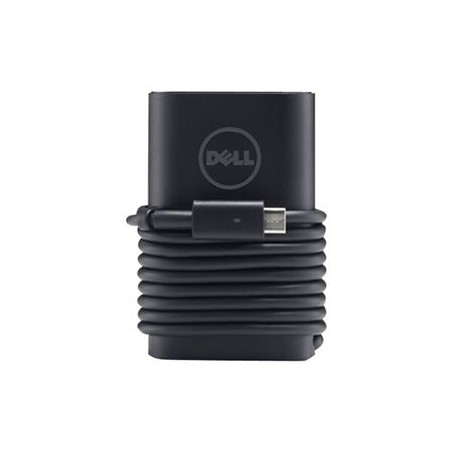 Dell - Adaptateur Type-C CA Dell 65 watts à 3 broches avec cordon d’alimentation (EUR) - Kit client.