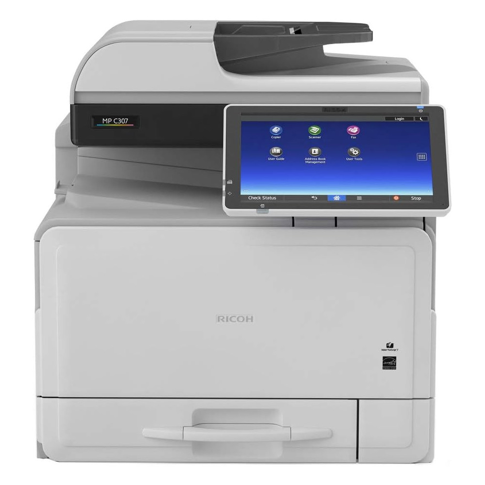 Ricoh MP C307 Multifonction Wi-Fi laser couleur A4 1200×1200 DPI Vitesse d'impression de 30 pages par minute Duplex recto verso