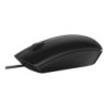 Dell MS116 - Souris optique noire Filaire - USB câble 1.8m 1000 ppp - Brown box