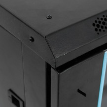 vidaXL Coffret de réseau à Pieds pivotants 22U 19" IP20 60x60x120 cm, Coffret de réseau sur Pied, Armoire de données, Support de