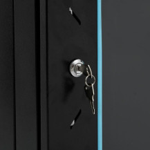 vidaXL Coffret de réseau à Pieds pivotants 22U 19" IP20 60x60x120 cm, Coffret de réseau sur Pied, Armoire de données, Support de