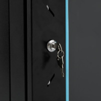 vidaXL Coffret de réseau à Pieds pivotants 22U 19" IP20 60x60x120 cm, Coffret de réseau sur Pied, Armoire de données, Support de