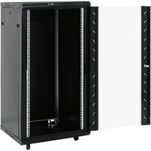 vidaXL Coffret de réseau à Pieds pivotants 22U 19" IP20 60x60x120 cm, Coffret de réseau sur Pied, Armoire de données, Support de