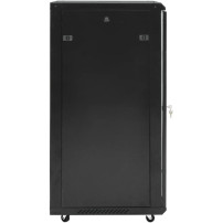 vidaXL Coffret de réseau à Pieds pivotants 22U 19" IP20 60x60x120 cm, Coffret de réseau sur Pied, Armoire de données, Support de