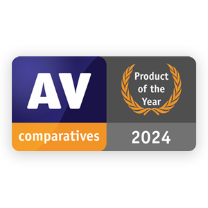 AV comparatives Product of the Year 2024