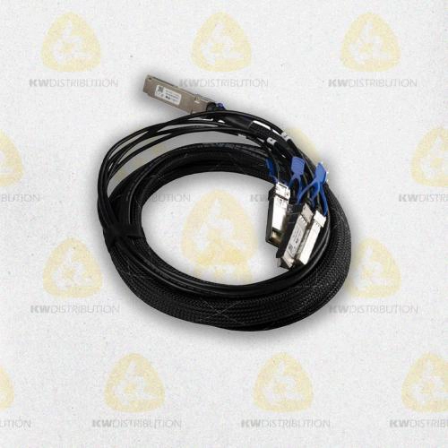 Mikrotik XQ+BC0003-XS+, 3 m, QSFP28, 4x SFP28, Mâle, Noir, Chrome, 100 Gbit/s
