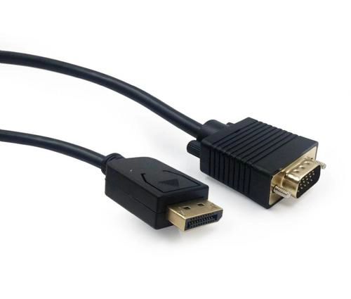 Cordon Displayport 1.1 / M vers VGA / M Noir - 1.80 m