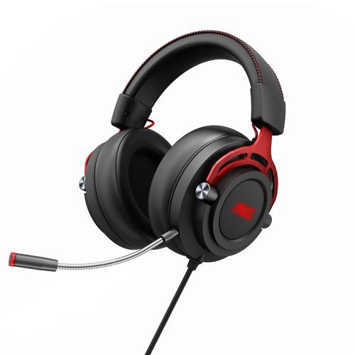 Casque AOC GH300 RGB Virtual Surround 7.1 micro audio Hi-Fi Noir Rouge