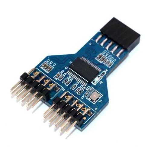 Connecteur USB 9 PIN femelle 1 à 2 mâle USB 2.0