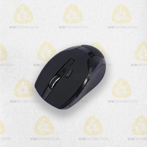 Souris UPTEC sans fil noire 5 boutons +1 molette - USB - 1600dpi