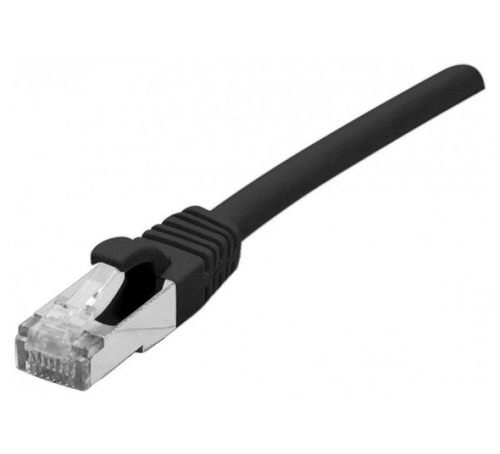 Cordon réseau RJ45-RJ45 Catégorie 6A Blindé S/FTP LSZH 2 mètres Noir - Reconditionné