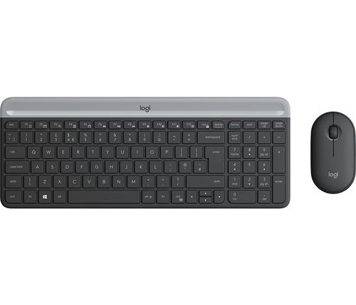 [LOGITECHMK470TAILLER] clavier Logitech MK470  RF sans fil, AZERTY Graphite, Souris incluse