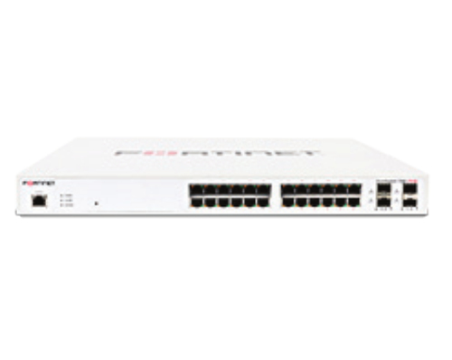 [P213910102DES] FortiSwitch FORTINET 124E-FPOE 24 GE RJ45 4SFP/24 port PoE - Reconditionné